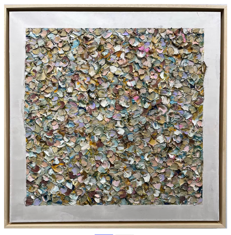 SPRING PETALS ON A POND by artist Betsy Saliba